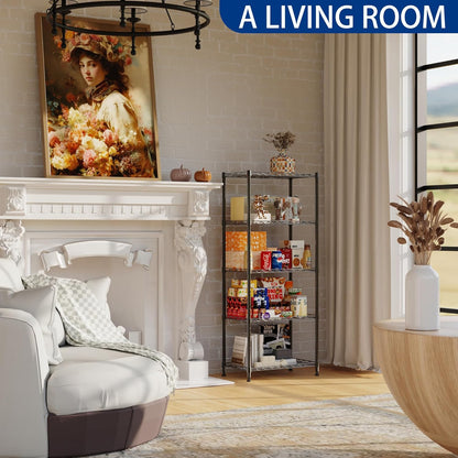 Metal Storage Rack Adjustable Shelves