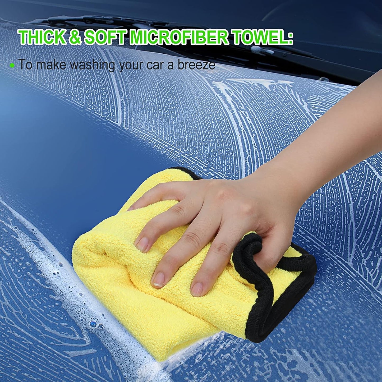 8-Piece Car Wash Kit, Green