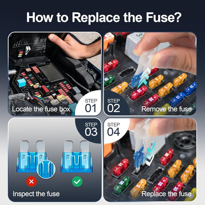 300Pcs Car Fuse Assortment Kit