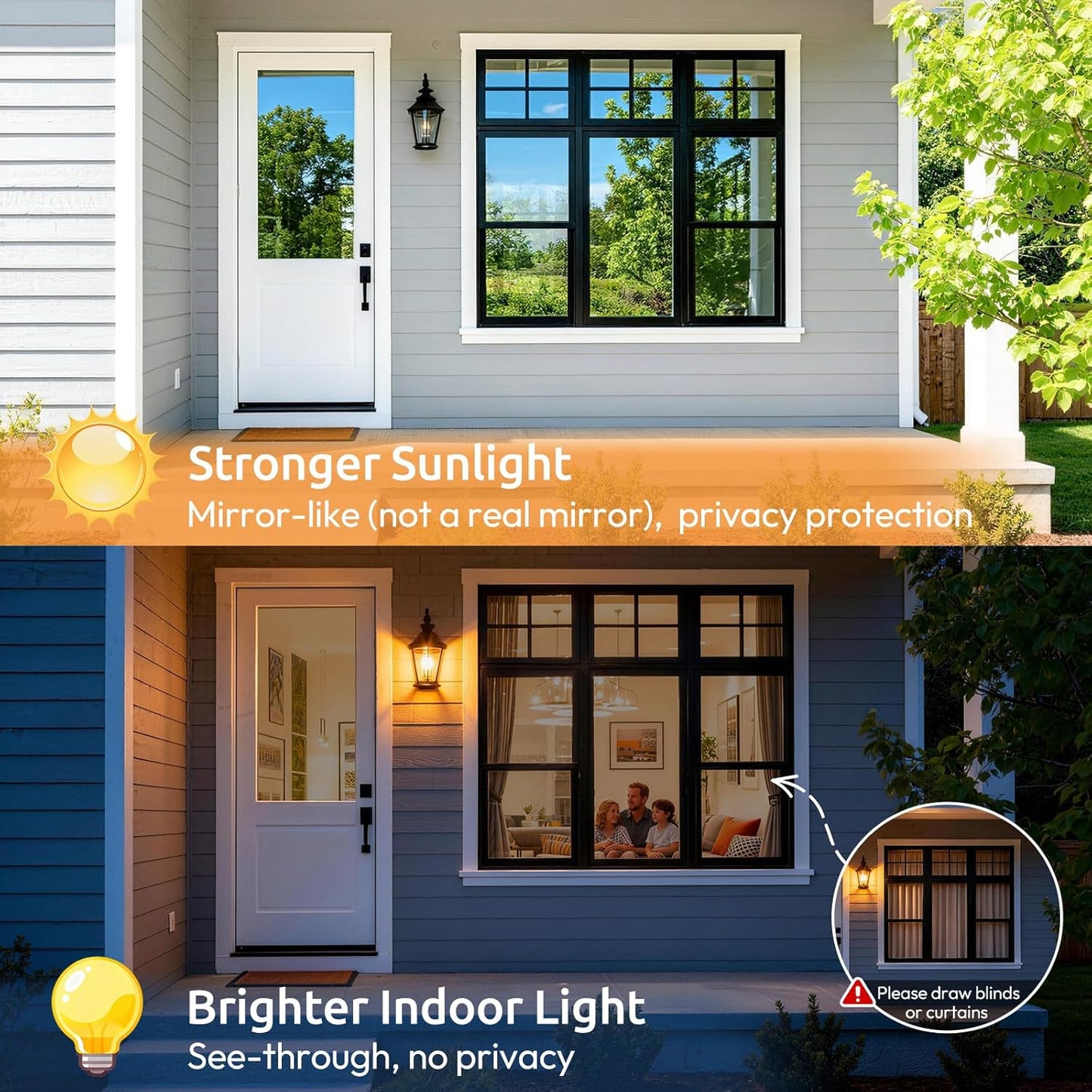 Window Privacy Film Decorative Window Sticker 17.5 x 78.7 inches