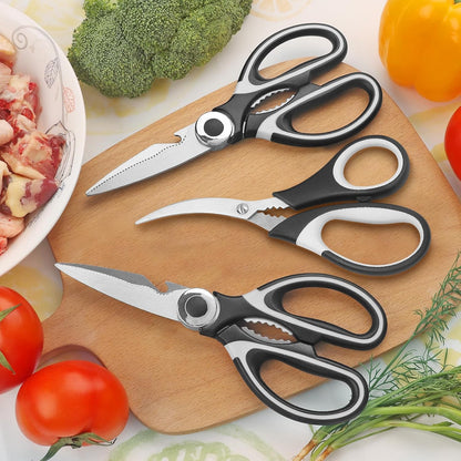 Set of 3 Multi-Purpose Heavy Duty Meat and Poultry Shears