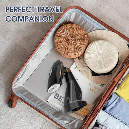 Handheld Steamer for Clothes with 168ml/288ml Adjustable Tanks, Black