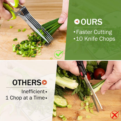 Multipurpose 5 Blade Kitchen Herb Shears