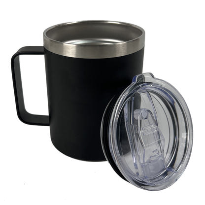 Insulated Coffee Mug with Lid 12oz (2 Color Options)