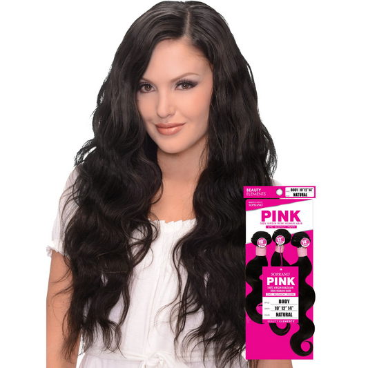 SOPRANO HH VIRGIN PINK "BODY" (3pcs) NATURAL
