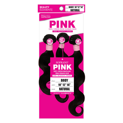 SOPRANO HH VIRGIN PINK "BODY" (3pcs) NATURAL