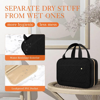 Travel Toiletry Bag with Hanging Hook (2 Color Options)