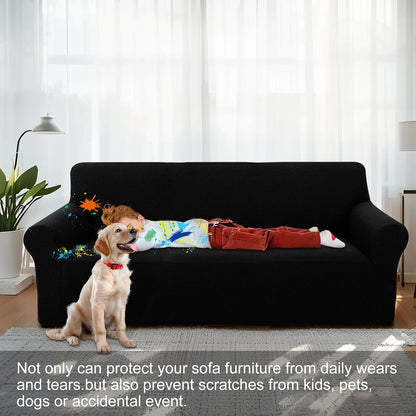 Sofa Slipcover Furniture Protector, Black