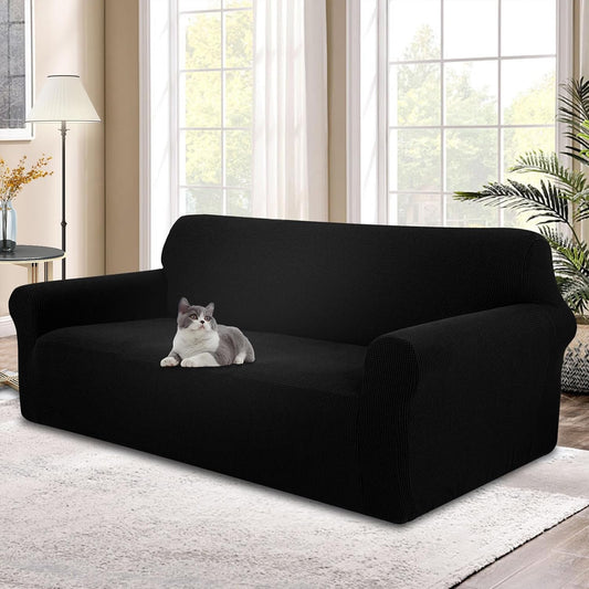 Sofa Slipcover Furniture Protector, Black