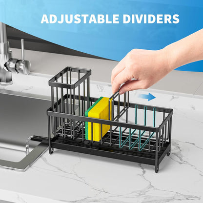 Sponge Holder for Kitchen Sink, Black