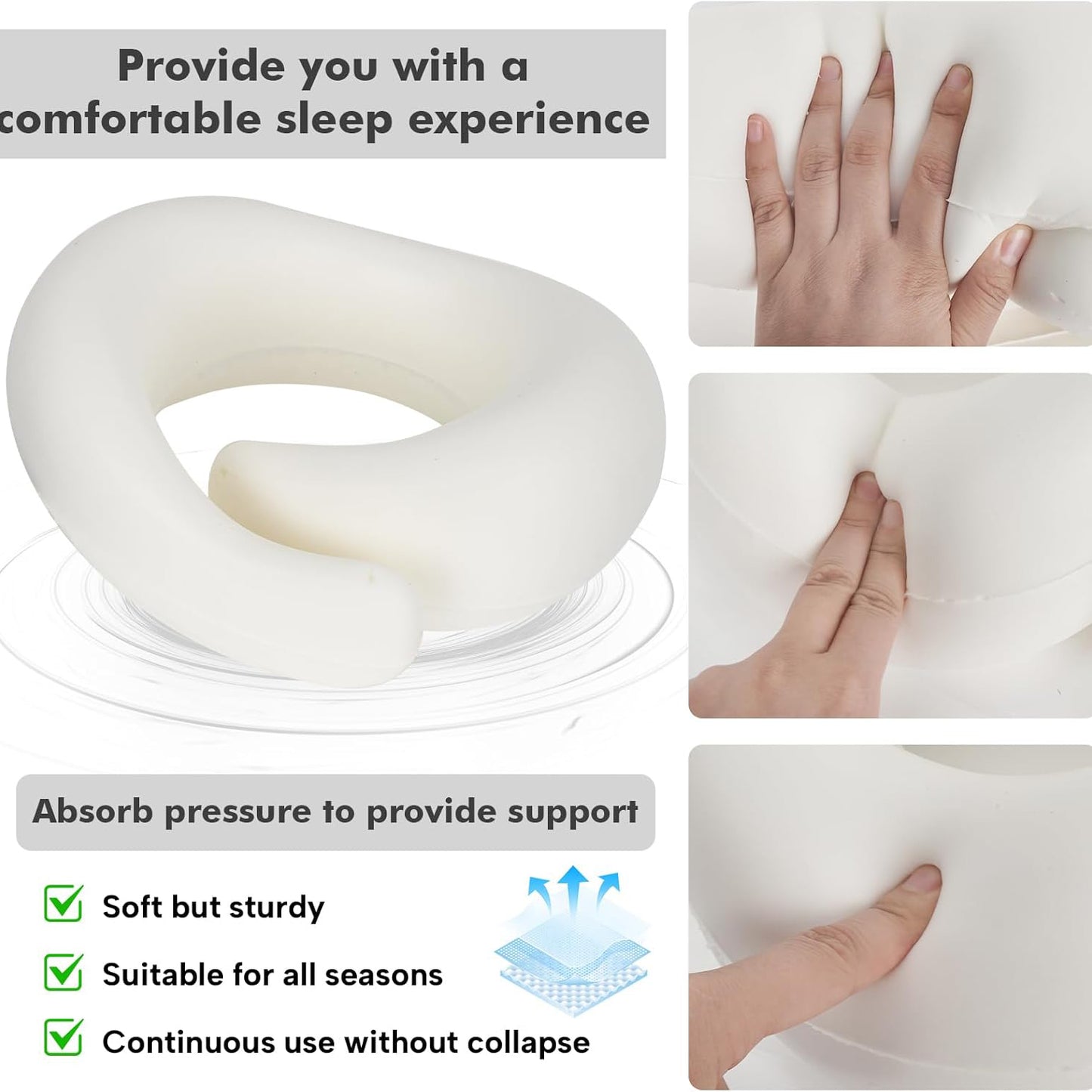 Travel Pillows for Airplanes, Gray