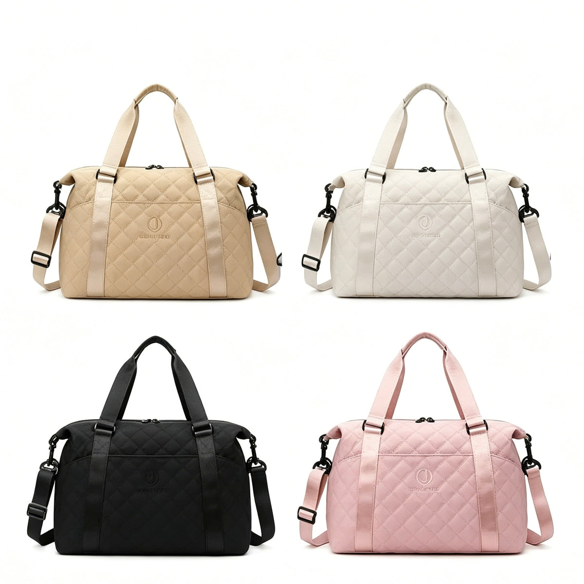 Large Capacity Travel Gym Duffle Bag, Multi-color Portable Weekend Overnight Bag with Luggage Sleeve