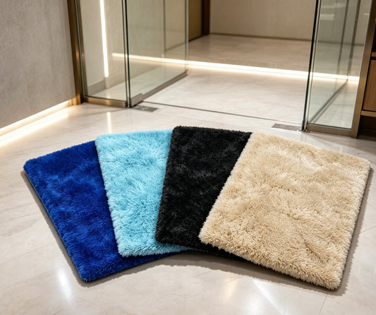 Faux Rabbit Fur Door Mat 50×80cm, Random Color