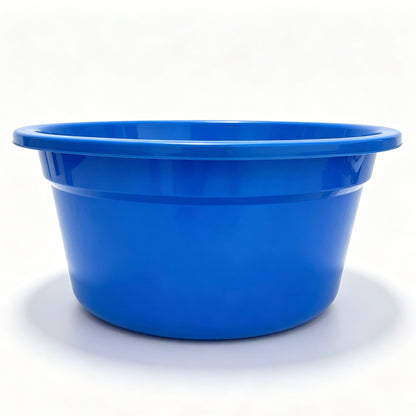 Blue Thickened PP Plastic Wash Basin, 61cm × 26cm, 67.6L Extra Large Fruit Print Household Bowl