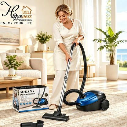 SOKANY SK-13014 Canister Vacuum Cleaner, Strong Suction 110V Household Vacuum for Carpet Hard Floor