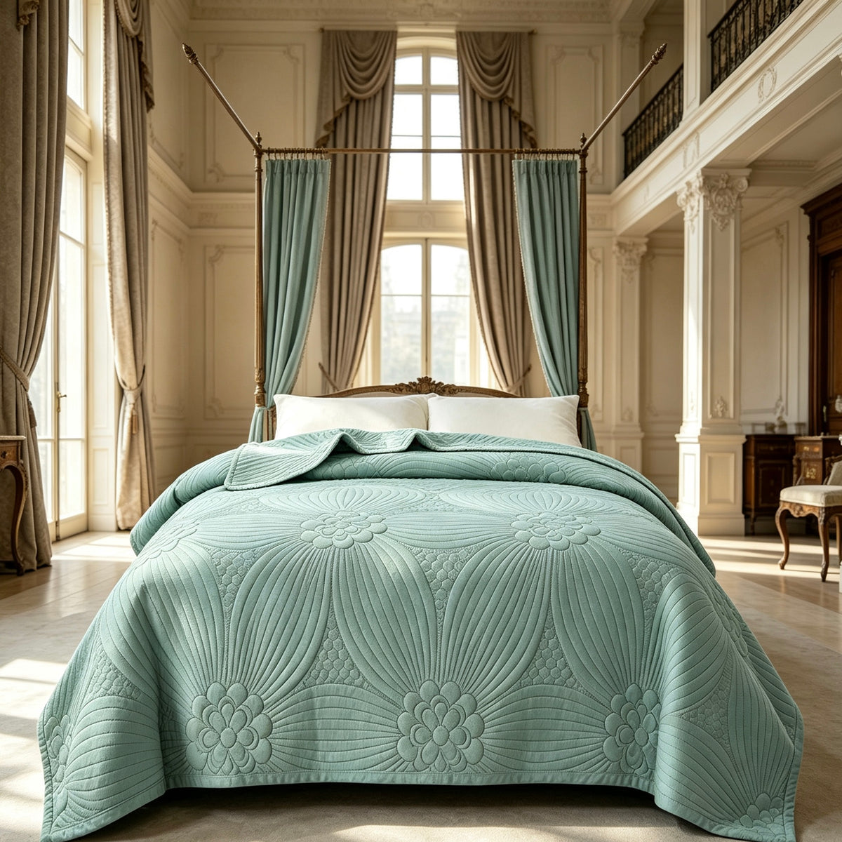 Premium Quilted Bed Blanket, Moderate Thickness (Not Thin) King Size 78.74 × 90.55 in, Random Color Shipment XY‑6K
