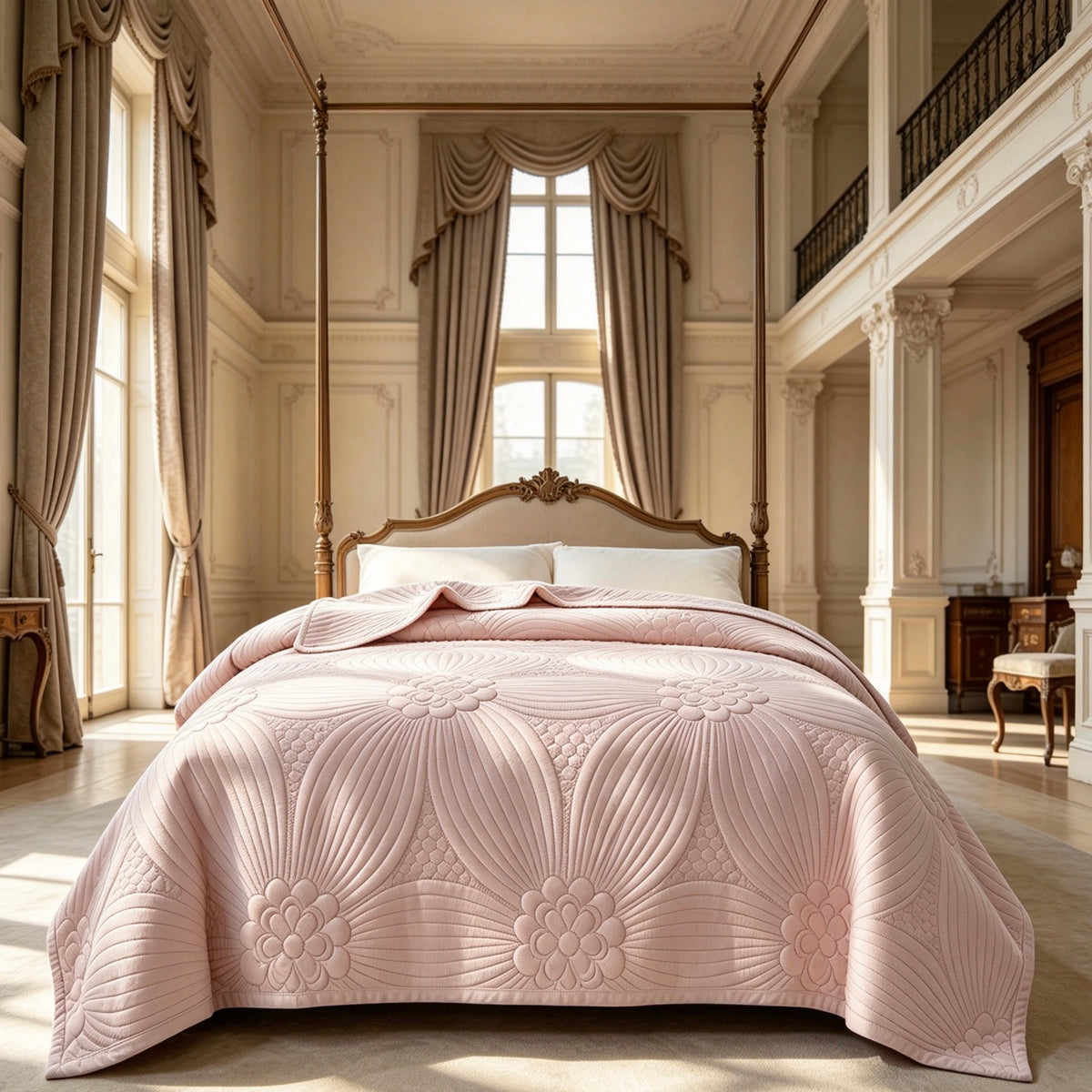 Premium Quilted Bed Blanket, Moderate Thickness (Not Thin) King Size 78.74 × 90.55 in, Random Color Shipment XY‑6K