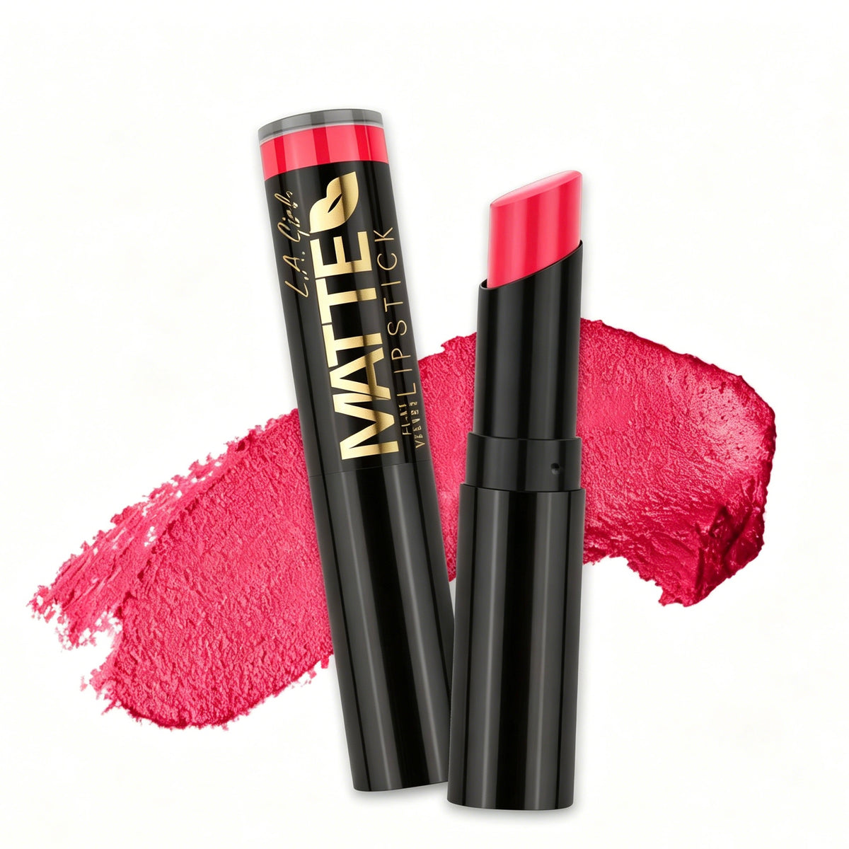 L.A. Girl Matte Flat Velvet Lipstick Set, 3Pcs Long Lasting Velvet Matte Lipsticks