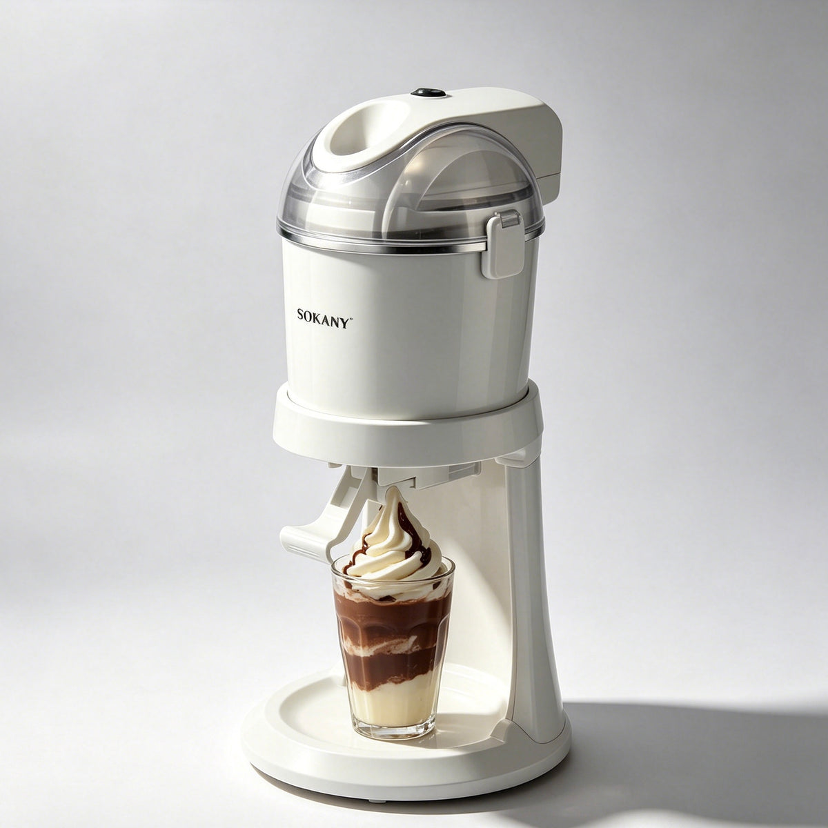 1L Homemade Ice Cream Maker, 110V DIY Frozen Dessert Machine for Family Use