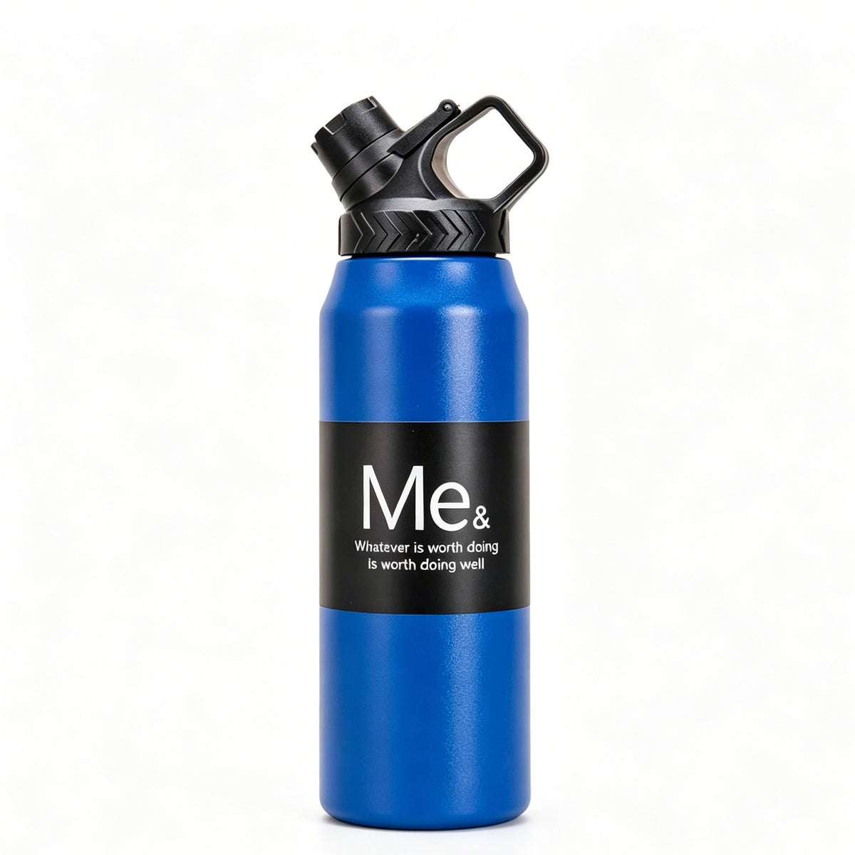 950ml 304 Stainless Steel Insulated Water Bottle, Flip Top Sports Tumbler with Portable Carry Handle