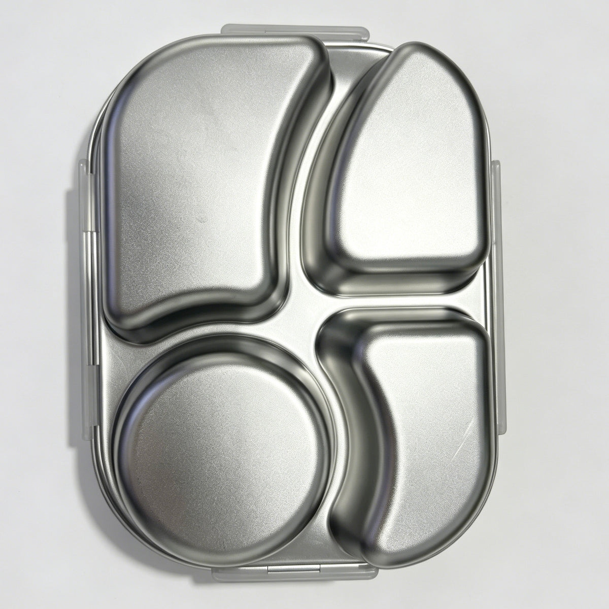 304 Food Grade Stainless Steel Compartment Lunch Box, Leak Proof Square Buckle Bento Box with Steam Vent, Keep Warm Portable Food Container for Office School