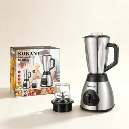 2-in-1 Multi Purpose Stainless Steel Blender & Juicer