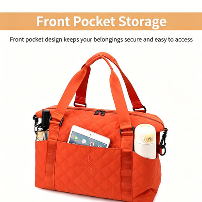 Large Capacity Travel Gym Duffle Bag, Multi-color Portable Weekend Overnight Bag with Luggage Sleeve