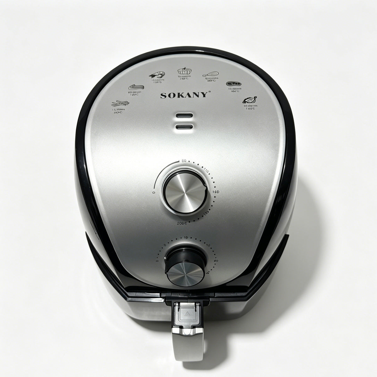 5.0L Mechanical Air Fryer,1500W,110V 60Hz,80℃-200℃ Temp Control,Oil-Free Healthy Cooking for Home Kitchen