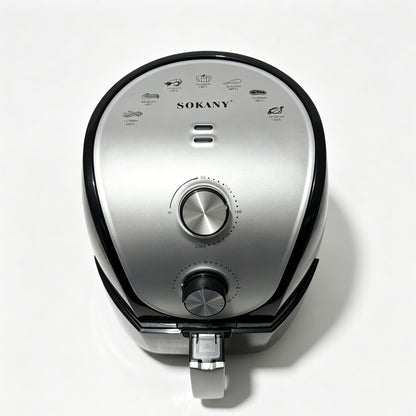 5.0L Mechanical Air Fryer,1500W,110V 60Hz,80℃-200℃ Temp Control,Oil-Free Healthy Cooking for Home Kitchen