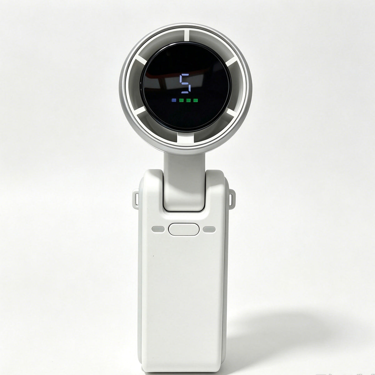 Handheld Portable Turbo Fan, 5 Speed with Digital Display, USB Rechargeable Foldable Mini Fan for Outdoor Travel