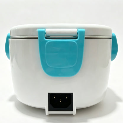 Electric Heating Lunch Box, 1.05L Stainless Steel Liner Food Warmer, 110V 40W Portable Heated Lunch Box for Office & Travel, Blue