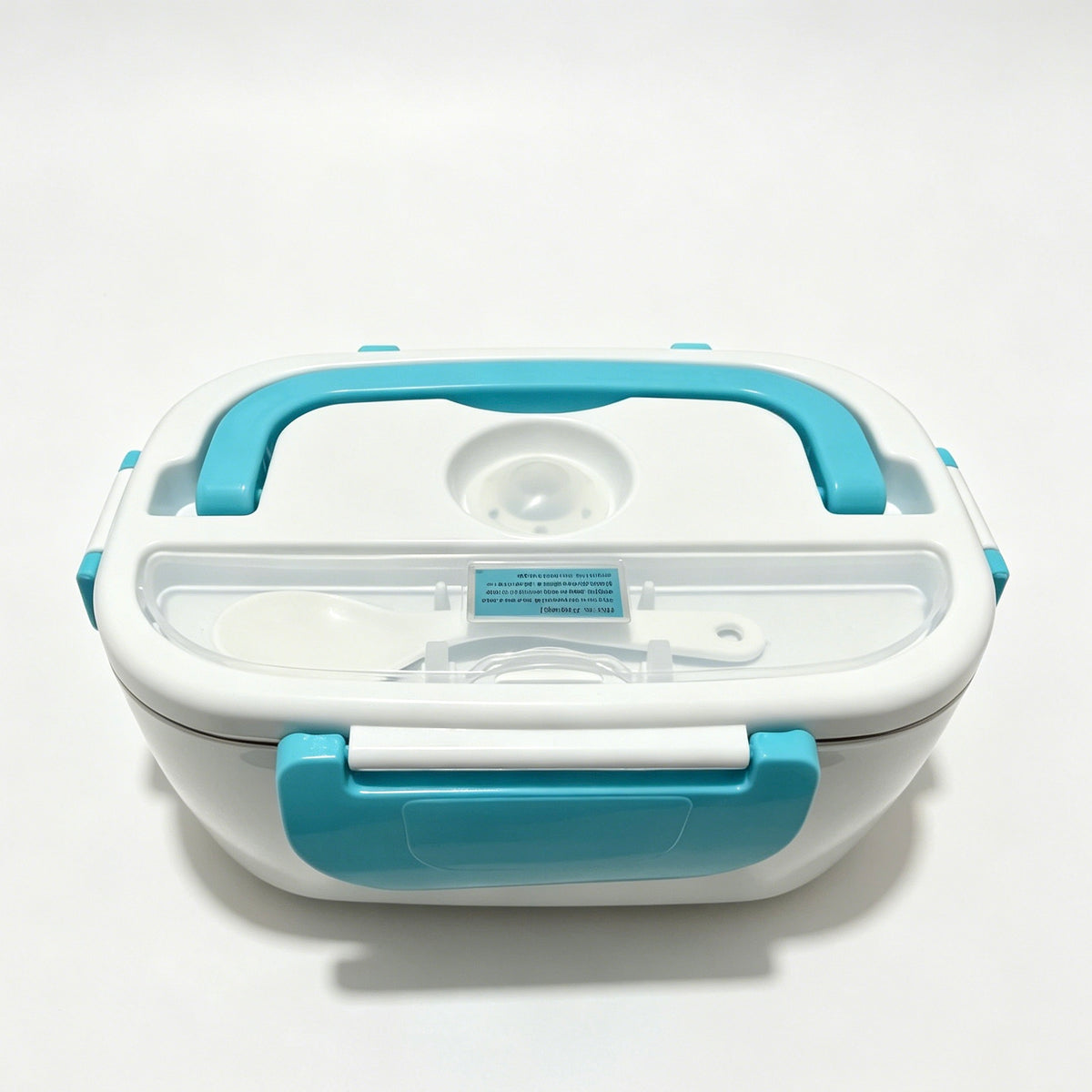Electric Heating Lunch Box, 1.05L Stainless Steel Liner Food Warmer, 110V 40W Portable Heated Lunch Box for Office & Travel, Blue