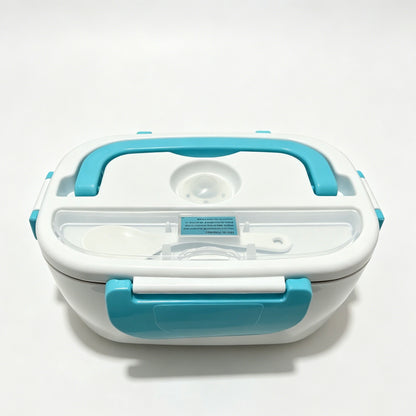 Electric Heating Lunch Box, 1.05L Stainless Steel Liner Food Warmer, 110V 40W Portable Heated Lunch Box for Office & Travel, Blue