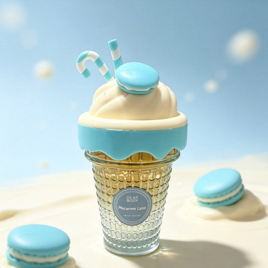 Macarron Luxe Eau De Parfum, Cute Milkshake Cup Dessert Perfume, Sweet Gourmand Scent,100ml