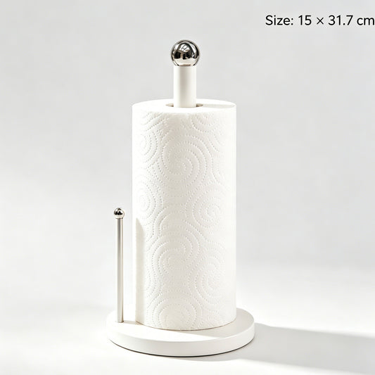 Freestanding Kitchen Paper Towel Holder, Countertop Paper Roll Dispenser 15×31.7cm