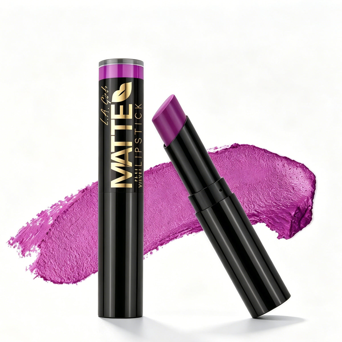 L.A. Girl Matte Flat Velvet Lipstick ，GLC819 Giggle, Long Lasting Velvet Matte Lipstick
