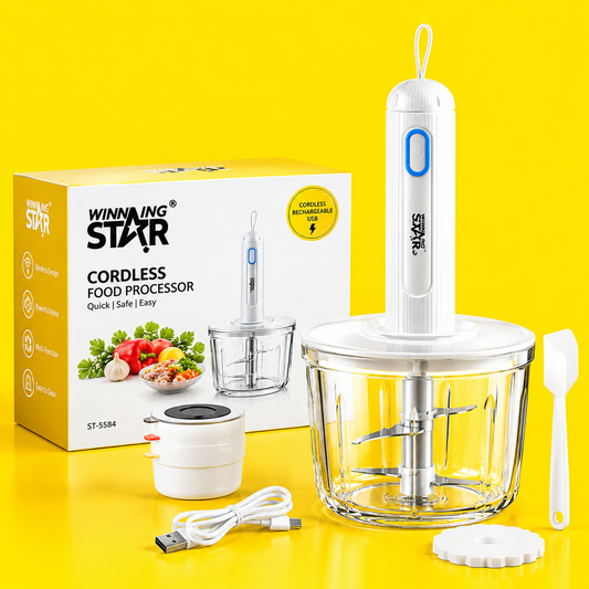 Cordless Food Processor Stainless Steel Blades