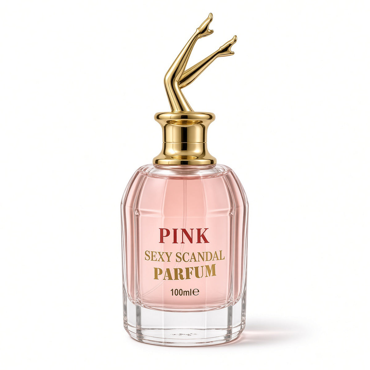 HANNA’S SECRET Pink Sexy Scandal Parfum for Women, 100ml (3.4 oz) EDP Spray, Pink Box, Gold Legs Bottle Cap