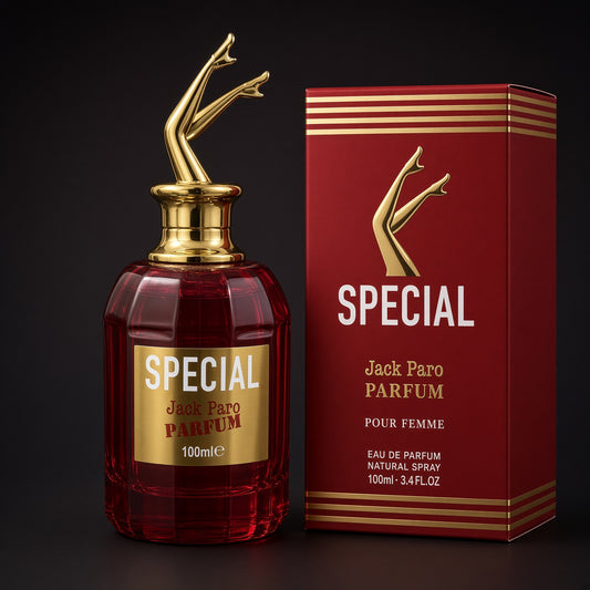 SPECIAL JACK PARO PARFUM POUR FEMME
Eau de P perfume · 100ml / 3.4 FL.OZ. · Spray