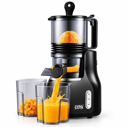 Cold Press Juicer Masticating Juice Extractor 150W, Winging Star