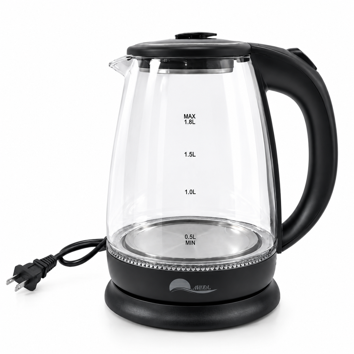 Glass Electric Kettle 1.8L, Black