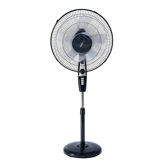 3 Speeds Control Stand Fan 16 Inch, Black