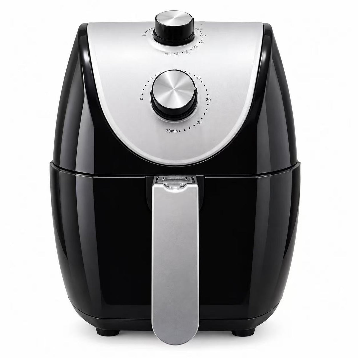 5.0L Mechanical Air Fryer,1500W,110V 60Hz,80℃-200℃ Temp Control,Oil-Free Healthy Cooking for Home Kitchen