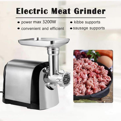 SOKANY Electric Meat Grinder, 3200W, 110V Stainless Steel Mincer for Home Sausage & Dumpling Filling