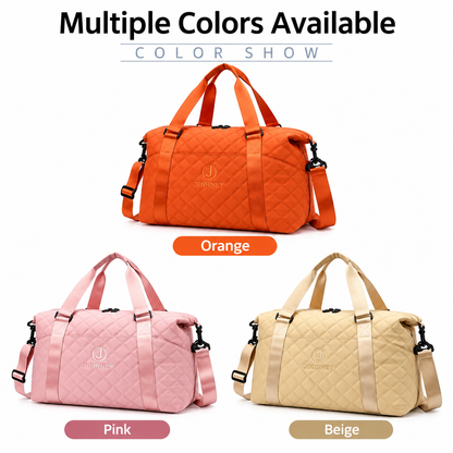 Large Capacity Travel Gym Duffle Bag, Multi-color Portable Weekend Overnight Bag with Luggage Sleeve