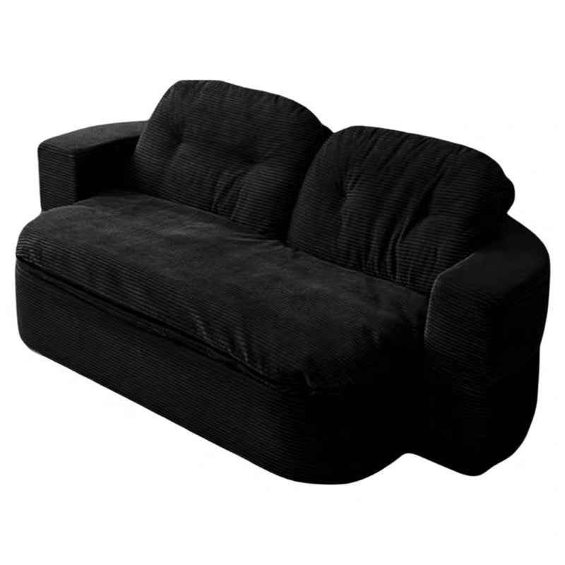 Corduroy Compressed Sofa Bed HM1006, 2-in-1 Foldable 2 Seater Sofa for Living Room