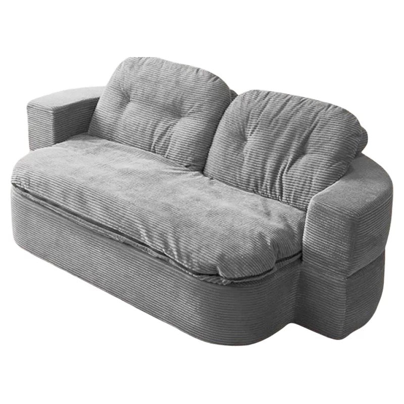 Corduroy Compressed Sofa Bed HM1006, 2-in-1 Foldable 2 Seater Sofa for Living Room