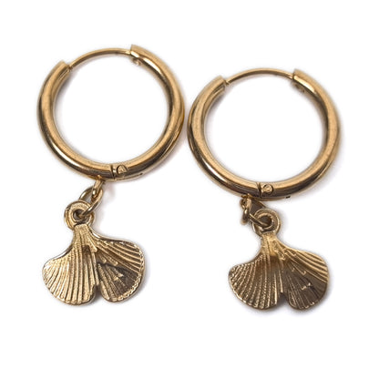 5 Pairs 18K Gold-Plated Stainless Steel Earrings Set