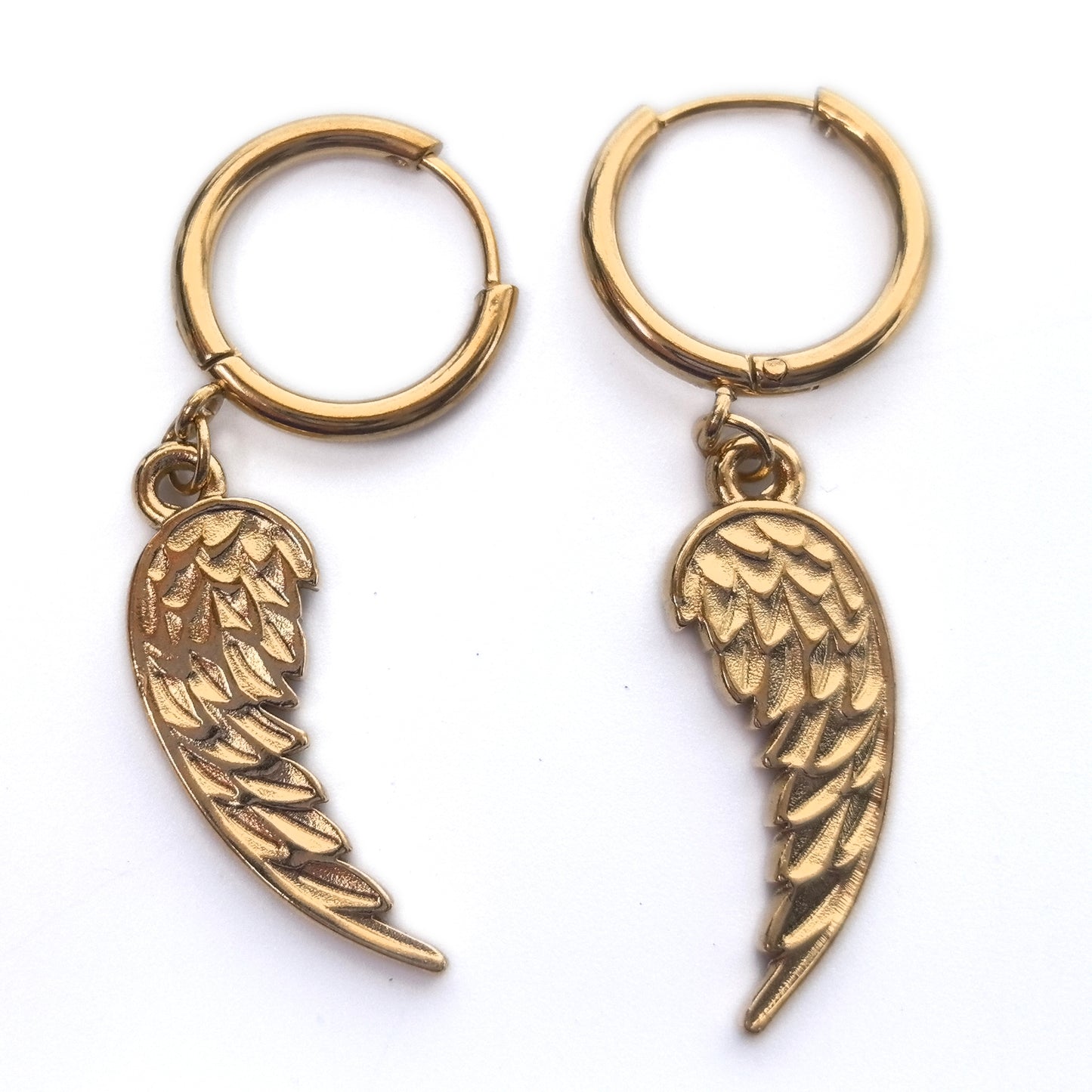 5 Pairs 18K Gold-Plated Stainless Steel Earrings Set