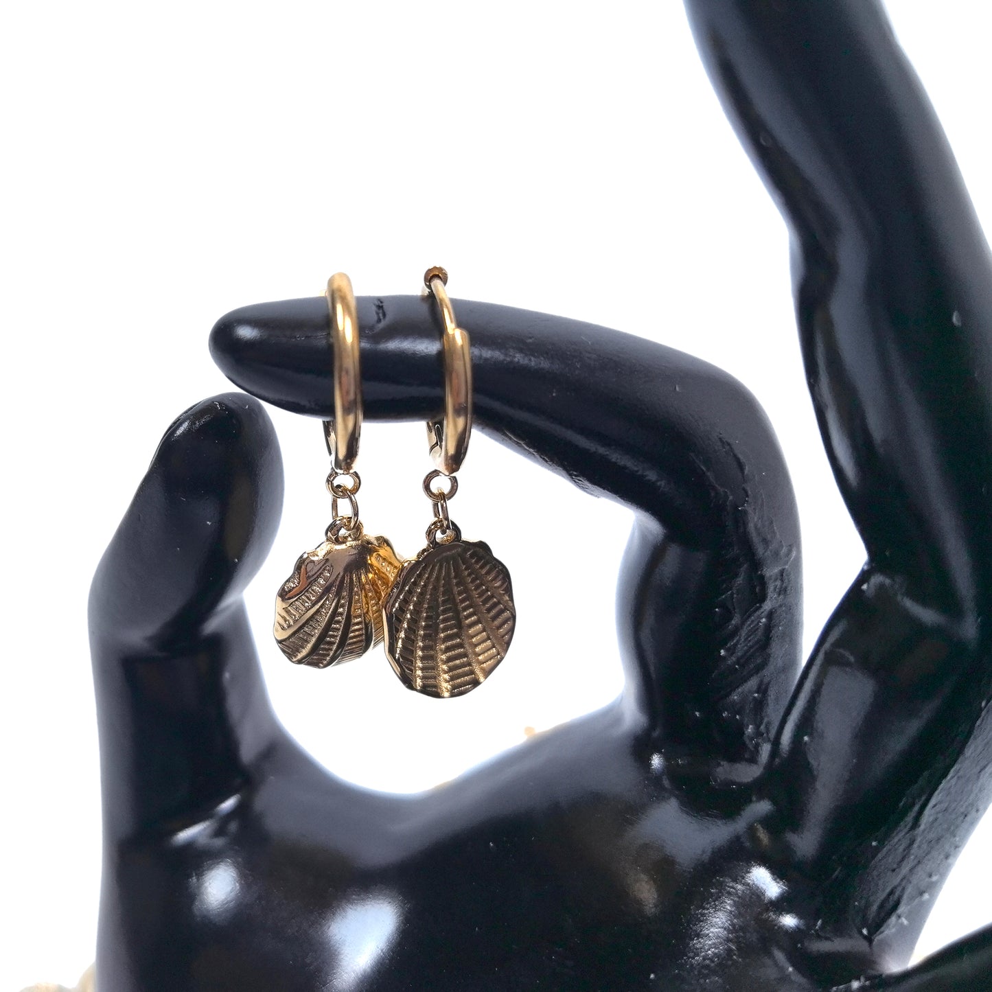 5 Pairs 18K Gold-Plated Stainless Steel Earrings Set